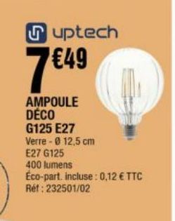 ampoule deco G125 E27