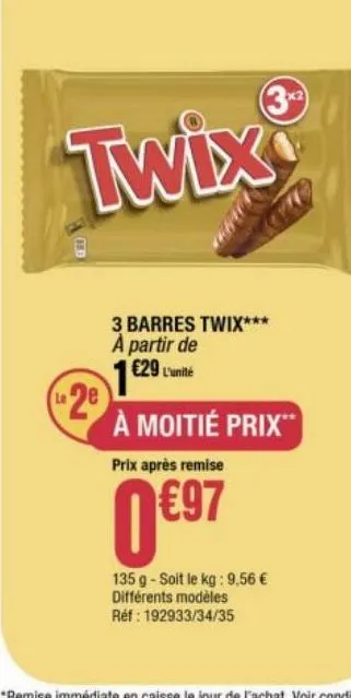 3 barres twix