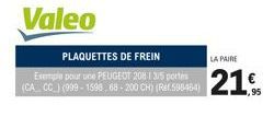 plaquettes de frein 