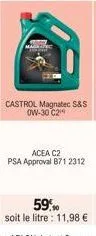 acea c2  psa approval 871 2312 