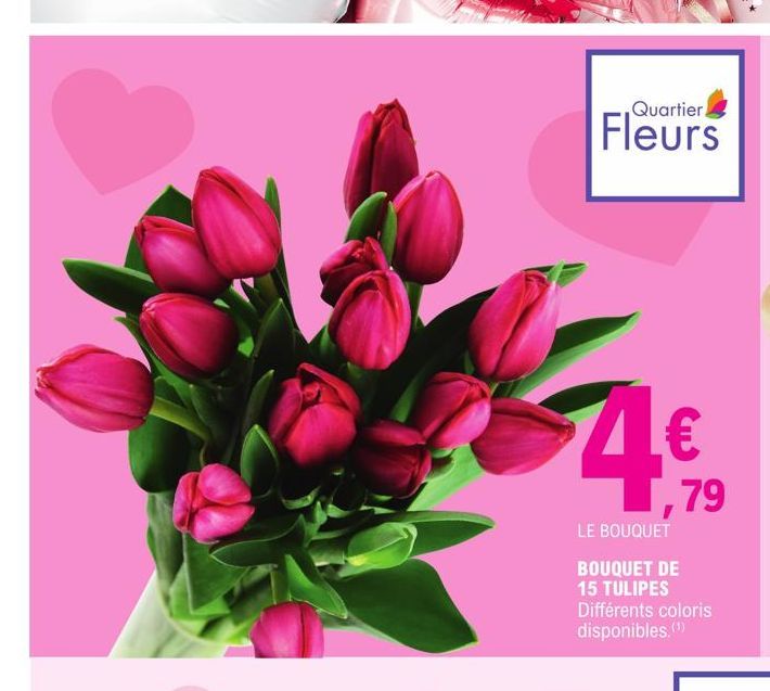 bouquet de 15 tulipes