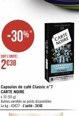 capsules de café Carte noire