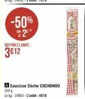 saucisse sèche 