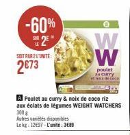 noix de coco Weight watchers