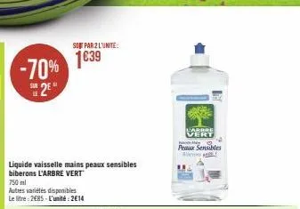 liquide vaisselle l'arbre vert