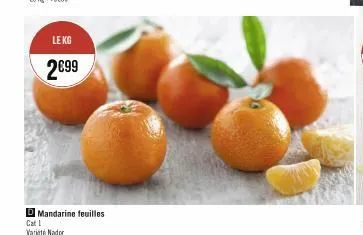 le kg  2€99  d mandarine feuilles  cat i variador 