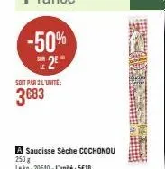 saucisse sèche 