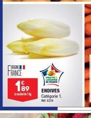 URNE  FRANCE  1⁹9  Lesacht de  FRUITS LECUES  FRANCE  ENDIVES Catégorie 1. R6224 