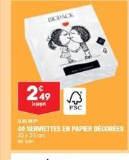 serviettes en papier 