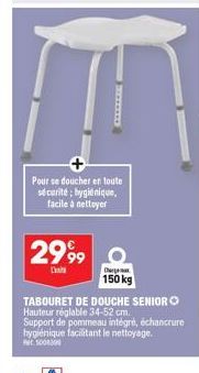 tabouret de douche 