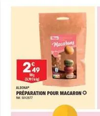 249  1041 (243)  albona  préparation pour macaron  ral 5012877  macarons  