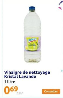 0.69/1  Vinaigre de nettoyage Kristal Lavande  KRISTAL  CL  Rewela  Consulter 