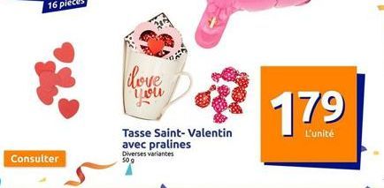 Consulter  ilove you  Tasse Saint-Valentin avec pralines Diverses es variantes 509  179  L'unité 