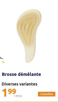 Brosse démêlante  Diverses variantes  199  1.99/st 