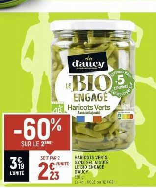 haricots verts D'aucy