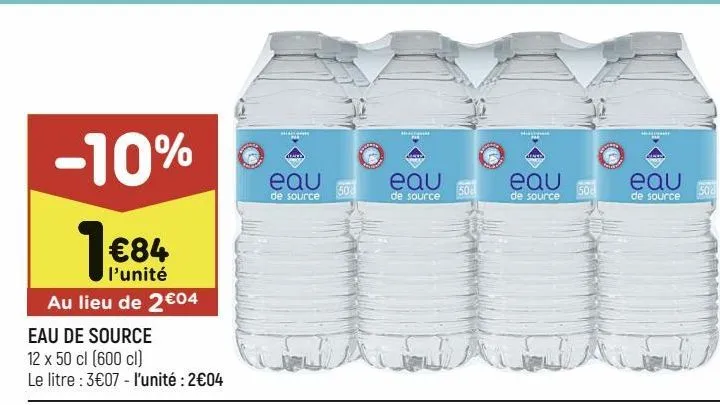 eau de source leader price