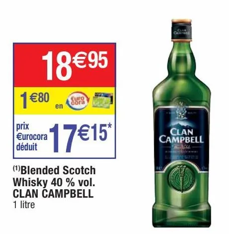 whisky écossais clan campbell