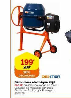 bétonnière électrique 