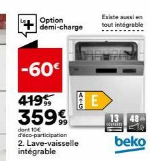 lave-vaisselle intégrable Beko