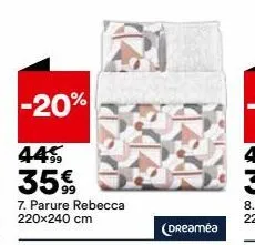 -20%  449, 35€  7. parure rebecca 220x240 cm 