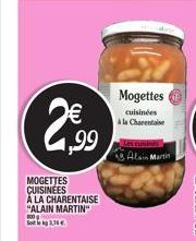 €  1,99  MOGETTES CUISINEES  A LA CHARENTAISE "ALAIN MARTIN S3,34€  Mogettes cuisinées à la Charentaise  Alain Martin  