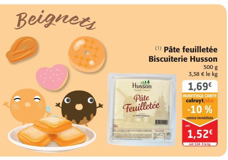 Pate feuilletée Biscuiterie Husson