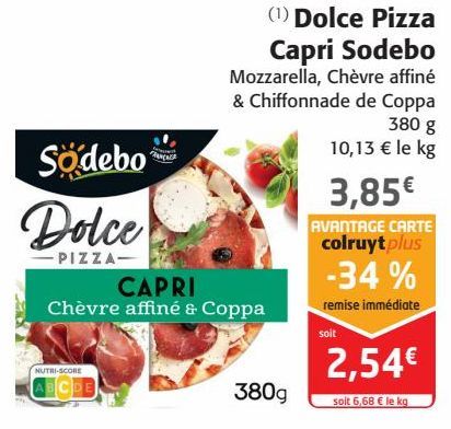 Dolce Pizza Capri Sodebo