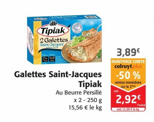 Galettes Saint-jacques Tipiak
