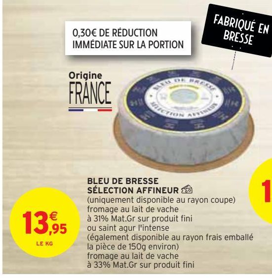 BLEU DE BRESSE SÉLECTION AFFINEUR