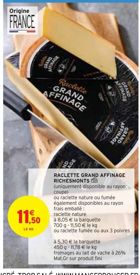 raclette grand affinage richesmonts