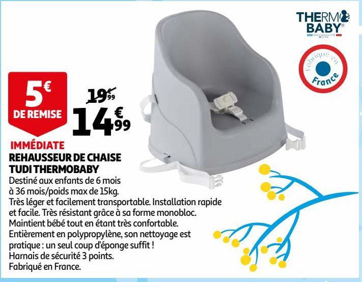 REHAUSSEUR DE CHAISE TUDI THERMOBABY