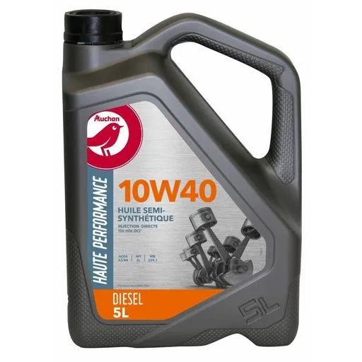 huile 10w40 diesel auchan