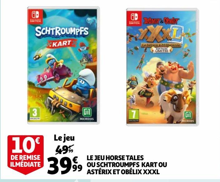 LE JEU HORSE TALES OU SCHTROUMPFS KART OU ASTÉRIX ET OBÉLIX XXXL