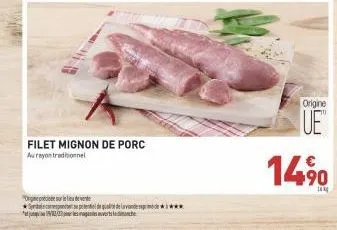 "ogrede en  *atjung 19/12/27 per les mag  filet mignon de porc aurayon traditionnel  pente de pile de lavanderi  origine  14% 