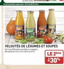 veloutés de légumes 