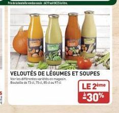 veloutés de légumes 