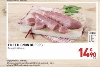 "Ogrede en  *atjung 19/12/27 per les mag  FILET MIGNON DE PORC Aurayon traditionnel  pente de pile de lavanderi  Origine  14% 