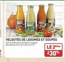 veloutés de légumes 