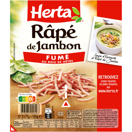 RÂPÉ DE JAMBON HERTA