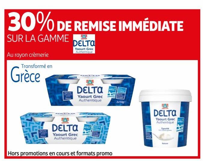 LA GAMME DELTA Yaourt Grec Authentique