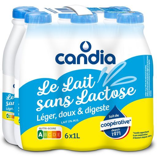 LE LAIT SANS LACTOSE DE CANDIA