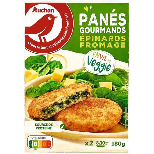 Panés gourmands Auchan épinards et fromage