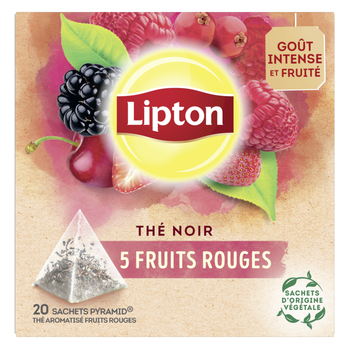 THÉ NOIR 5 FRUITS ROUGES LIPTON