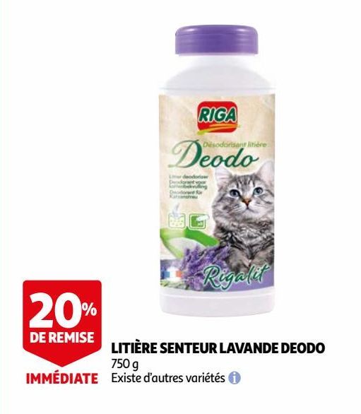 LITIÈRE SENTEUR LAVANDE DEODO