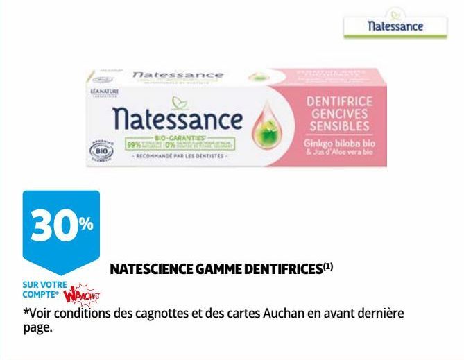 NATESCIENCE GAMME DENTIFRICES