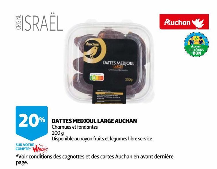 DATTES MEDJOUL LARGE AUCHAN