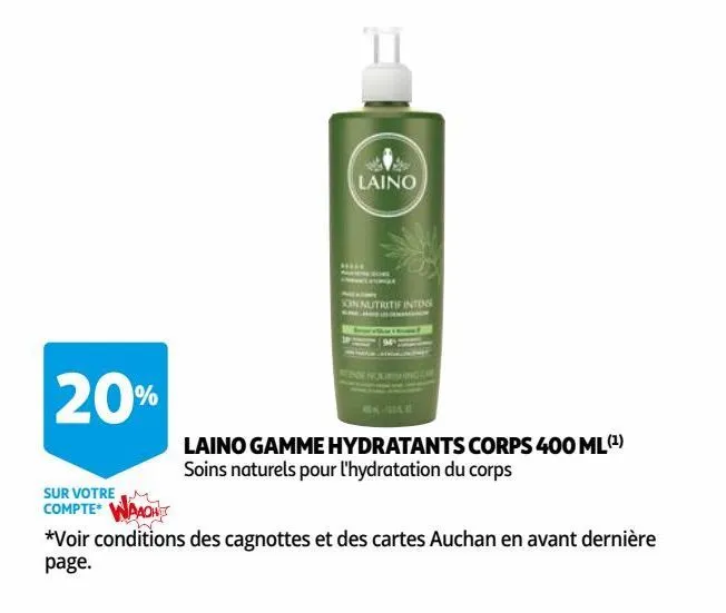 laino gamme hydratants corps 400 ml