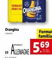 format familial  orangina  w56105.34  p+t-507/2025  orangina  bu!  format familial  22 allemagne 5.6⁹ 