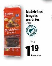 Sondey  Madeleines Longues  Madeleines longues marbrées  1869  Cocos  i  19 