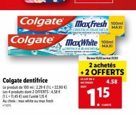 dentifrice Colgate